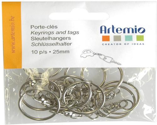 <notranslate>Ein Set Artemio 14020014 Ring für Schlüsselanhänger mit Kette-10</notranslate>